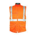 Flammhemmender orangefarbener Bodywarmer